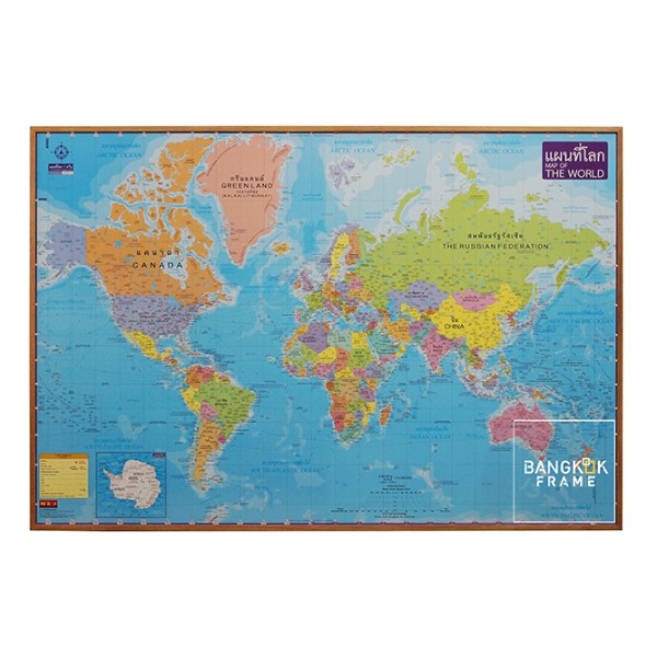 กรอบแผนที่โลกใส่กรอบรูป-Map Framing